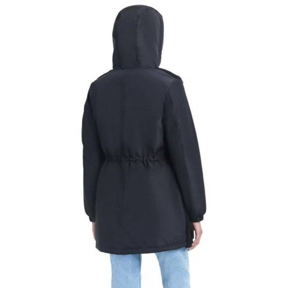 Brand New Sam & Libby Women's Mid-Length Parka With Sherpa Front Panel - Size M - Picture 4 of 6